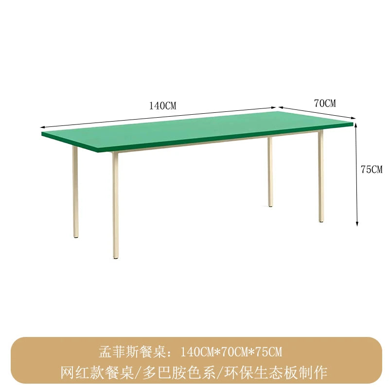 Design Legs Dining Table Modern Rectangle Kitchen Living Dining Table Waterproof Vase Muebles Para El Hogar Home Furniture