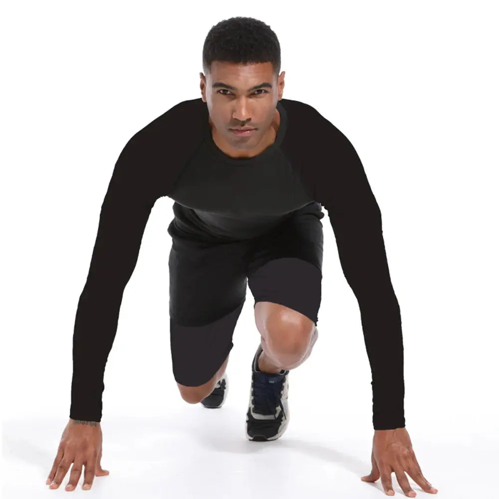 Men's Workout Compression Shirt Turtleneck Long Sleeve Rash Guard Gym Base Layer Athletic Undershirt Gear Sports Shirt WardBoyzPROShop