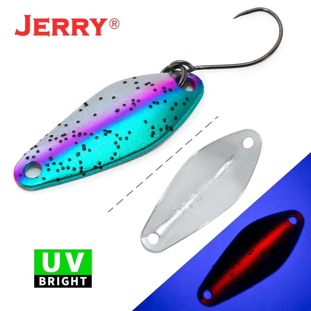 Jerry Draco Micro Spoon Trout Lures UL UV Colors Ultralight Fishing Tackle Freshwater Artificial Bait WardBoyzPROShop