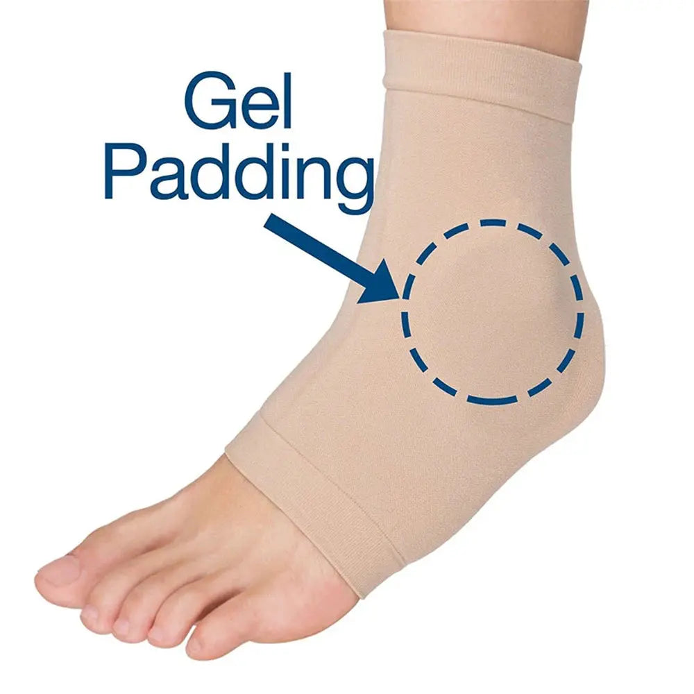 1 Pair Ankle Bone Protection Socks Malleolar Sleeves with Gel Pads for Boots, Skates, Splints, Braces, Skating Hockey Roller Ski WardBoyzPROShop