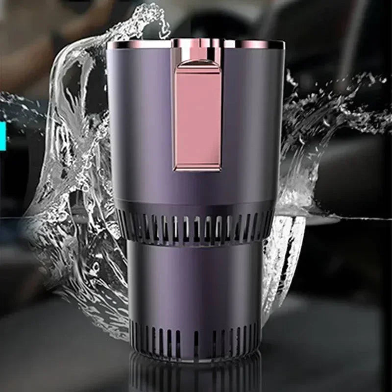 Auto Intelligent Hot and Cold Cup Holder 2-in-1 Smart Cooling Heating Cup Holder Mini Car Refrigerator Office Cool and Heat WardBoyzPROShop