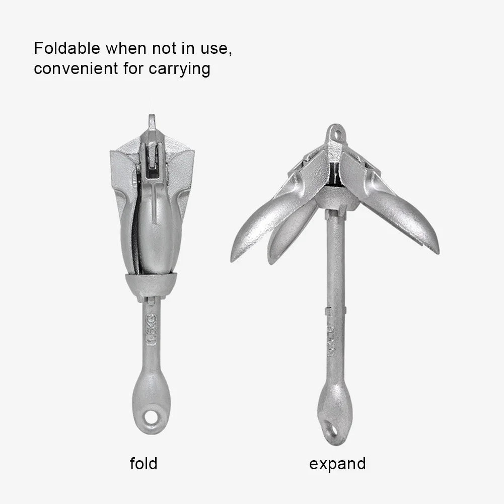 0.7KG 1.5KG Stainless Steel Folding Watercraft Anchor Kayak Marine Canoe Boat Grapnel Raft Fishing Boat Anchor Boat Accessories WardBoyzPROShop
