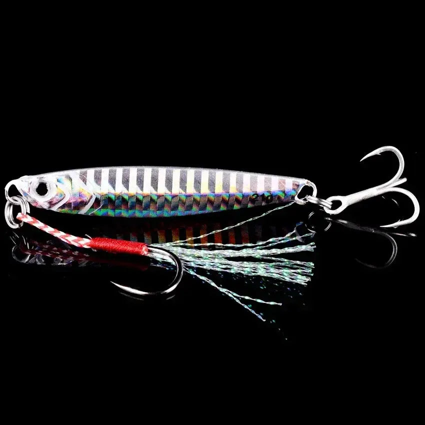 5pcs Metal Jig Fishing Lure Weights 10g-40g Trolling Hard Bait Bass Fishing Bait Tackle Trout Jigging Lure Jigs Saltwater Lures WardBoyzPROShop