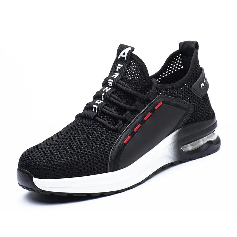 Lightweight Men's Safety Shoes Steel Toe Men's Work Shoes Slip Resistant Reinforced Shoes Man Fashion Breathable Sneaker WardBoyzPROShop