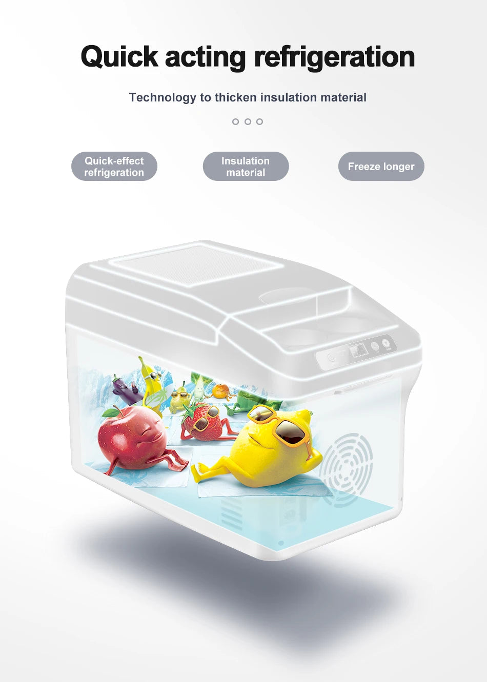 Yannice Mini Fridge Home Car Appliance Refrigerator Portable 15L Large Capacity Digital Display Super Cooling Box For Camping WardBoyzPROShop
