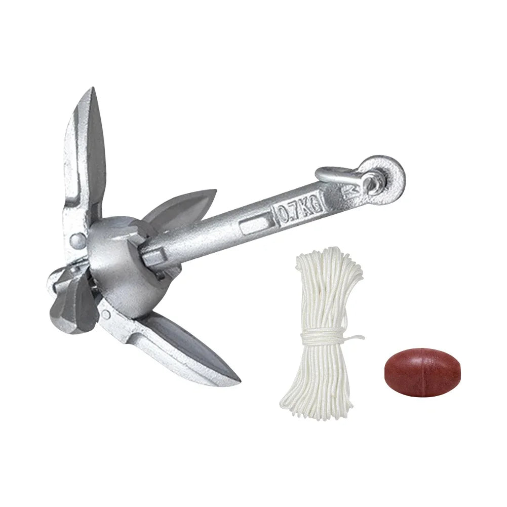 0.7KG 1.5KG Stainless Steel Folding Watercraft Anchor Kayak Marine Canoe Boat Grapnel Raft Fishing Boat Anchor Boat Accessories WardBoyzPROShop