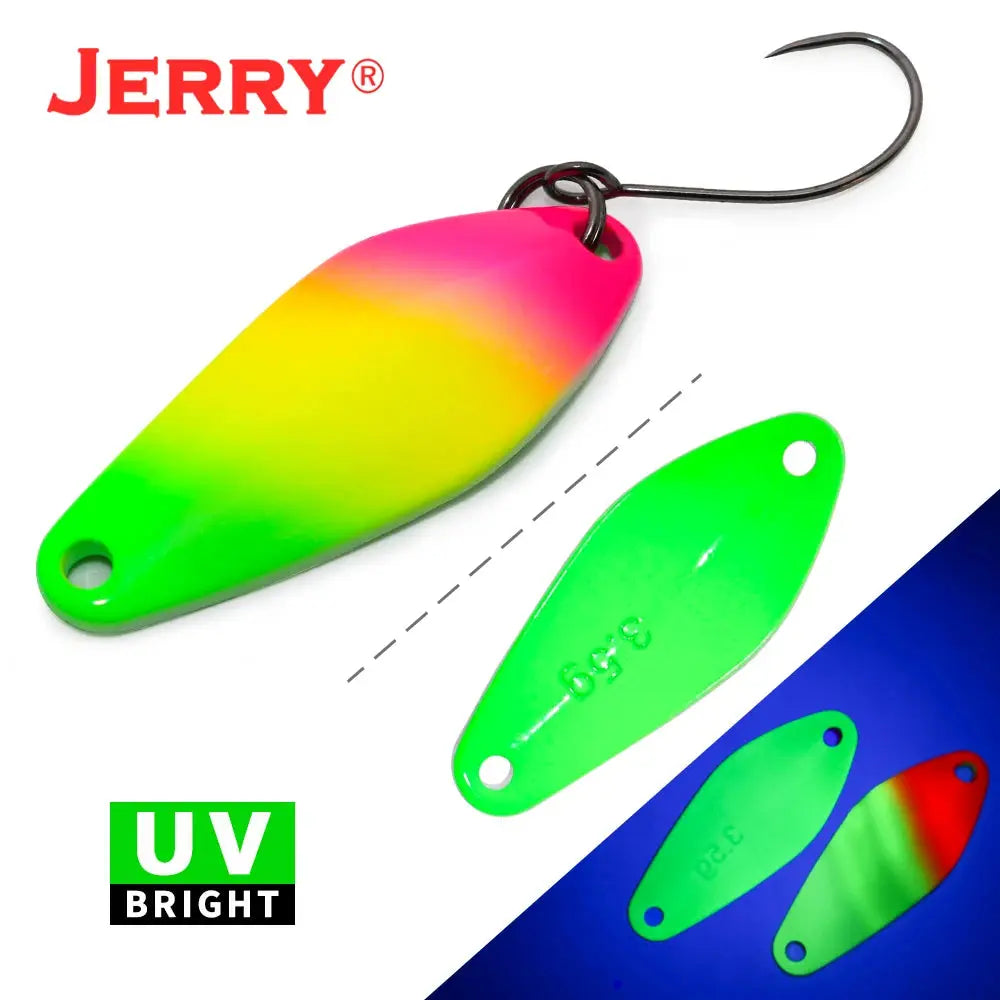 Jerry Draco Micro Spoon Trout Lures UL UV Colors Ultralight Fishing Tackle Freshwater Artificial Bait WardBoyzPROShop