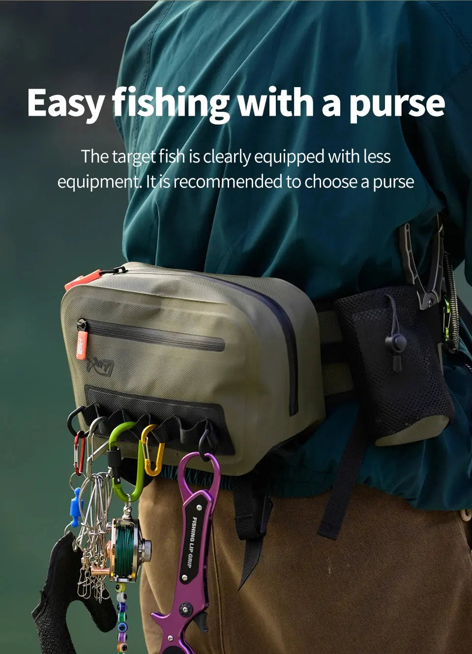 LINNHUE Fishing Shoulder Bag Fishing Tackle Waterproof Bag Outdoor Capacity Fishing Lures Line Box Storage Accessories WardBoyzPROShop