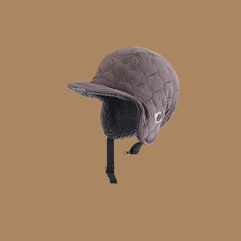Winter Men Women Trapper Aviator Trooper Earflap Warm Waterproof Ski Down Hat Bomber Cap Ear Protectors Hats Reversible Wearable