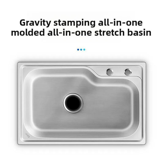 Kitchen Stainless Steel Sink Single Bowl Stand Thickened Basin Outdoor Dishwashing Basin Kitchen Sink Dishwashing Sink