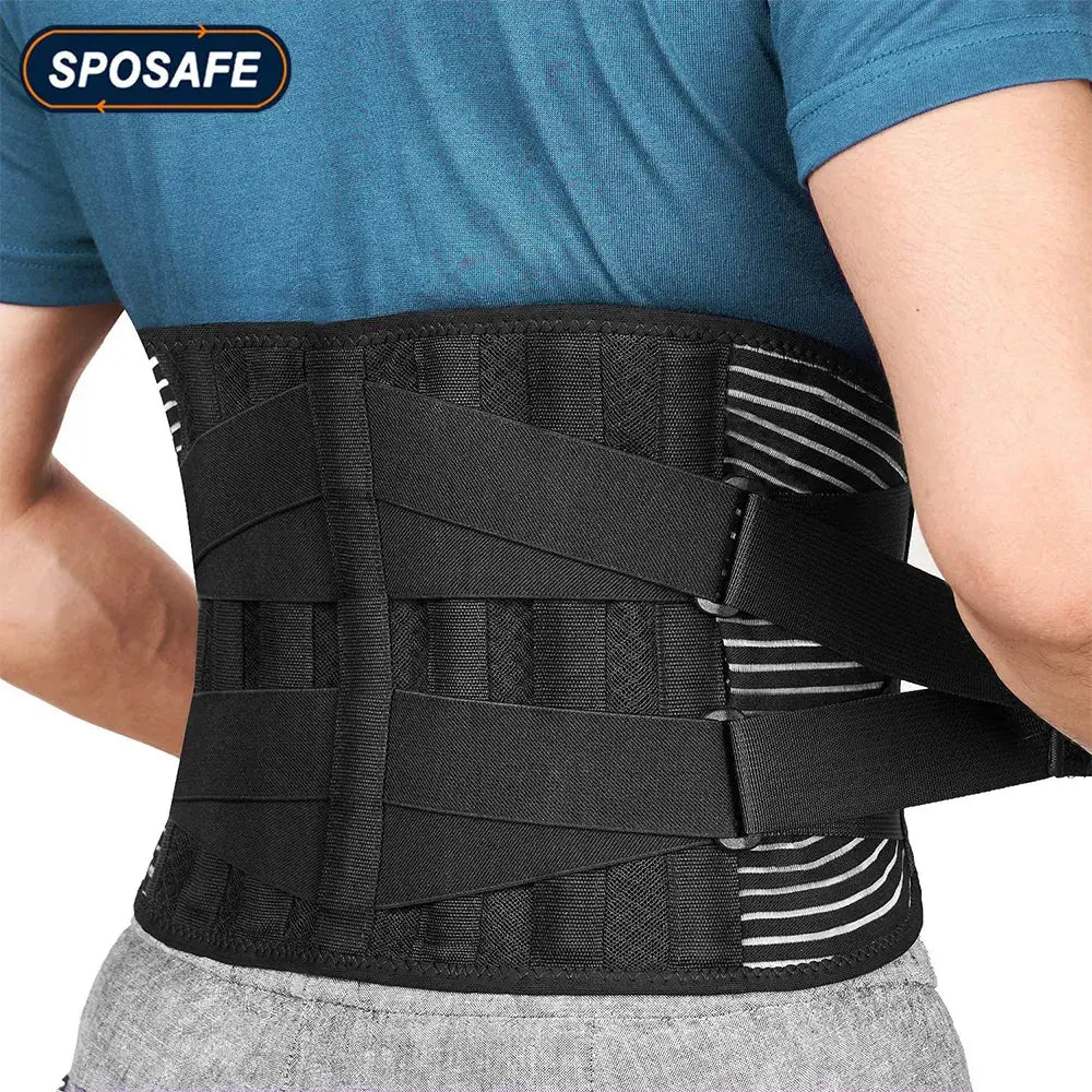 Sports Adjustable Lumbar Back Brace Anti-skid Breathable Waist Support Belt for Exercise Fitness Cycling Running Tennis Golf WardBoyzPROShop