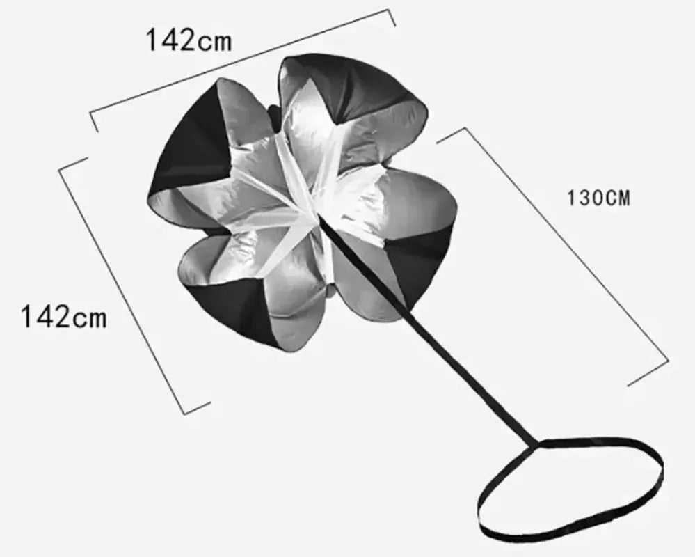 Adjustable Speed Parachute Agility Training Umbrella Football Soccer Resistance Rope Fitness Running Chute Sports Obstacles Tool - WardBoyzPROShop