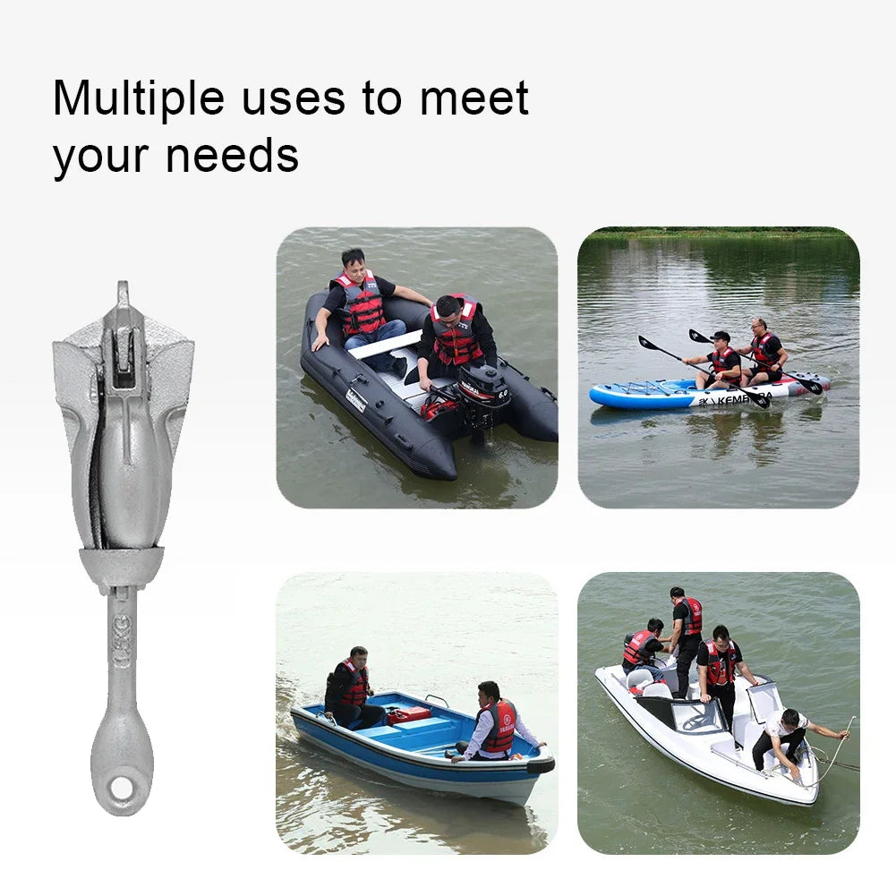 0.7KG 1.5KG Stainless Steel Folding Watercraft Anchor Kayak Marine Canoe Boat Grapnel Raft Fishing Boat Anchor Boat Accessories WardBoyzPROShop