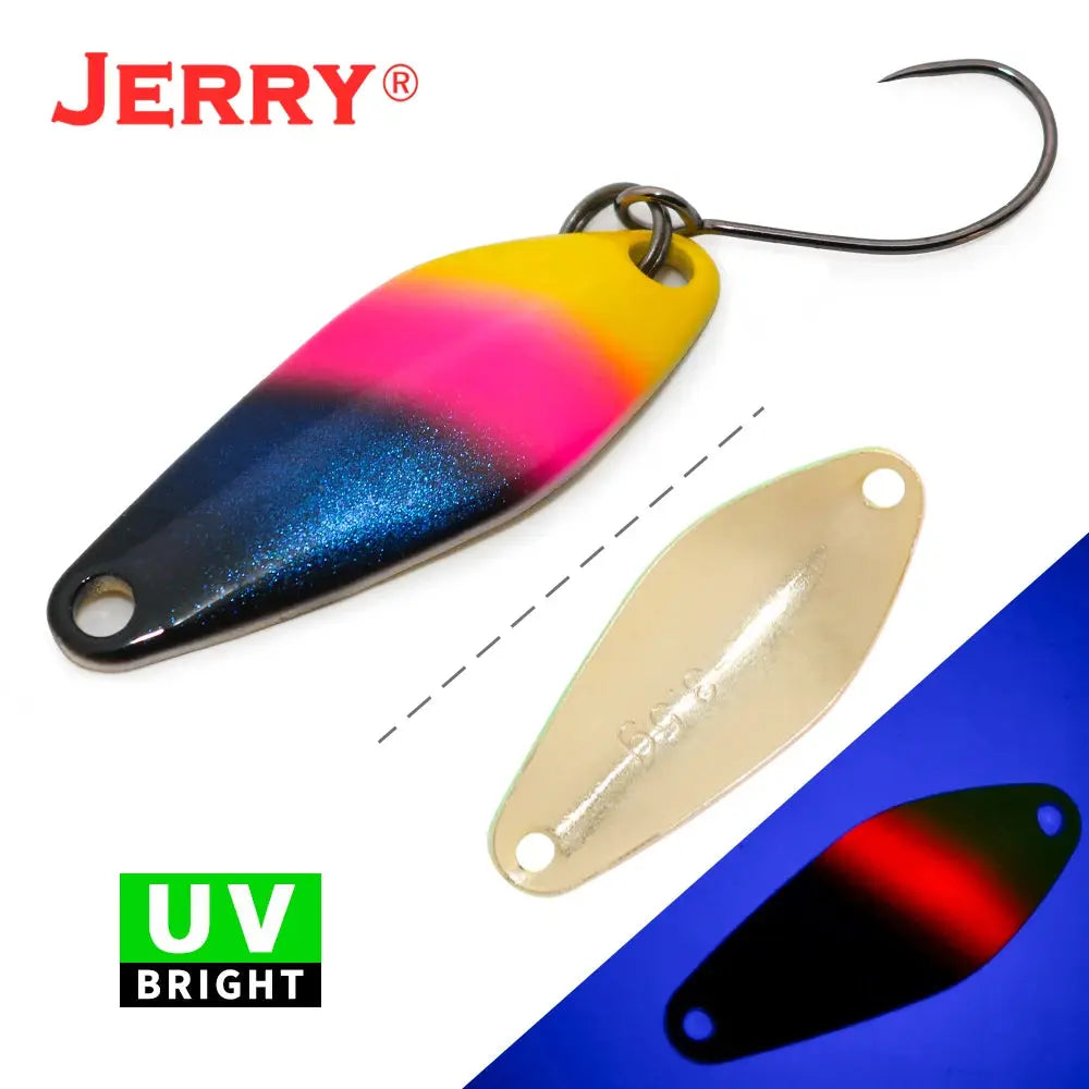 Jerry Draco Micro Spoon Trout Lures UL UV Colors Ultralight Fishing Tackle Freshwater Artificial Bait WardBoyzPROShop
