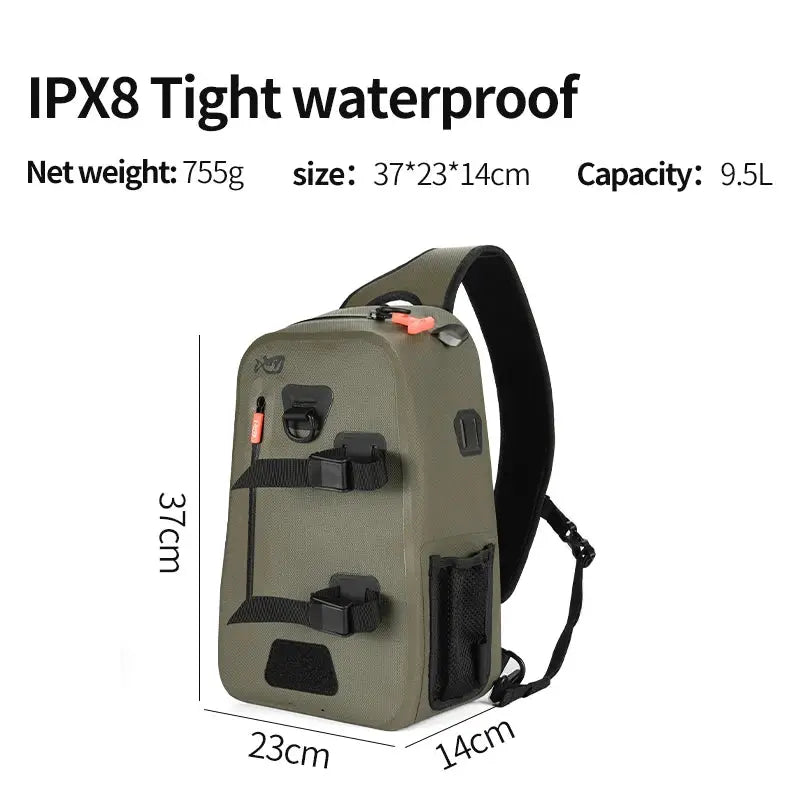 LINNHUE Fishing Shoulder Bag Fishing Tackle Waterproof Bag Outdoor Capacity Fishing Lures Line Box Storage Accessories WardBoyzPROShop