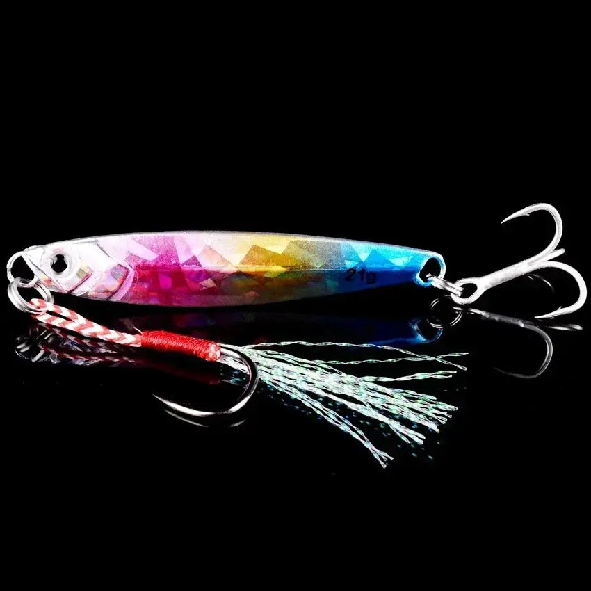 5pcs Metal Jig Fishing Lure Weights 10g-40g Trolling Hard Bait Bass Fishing Bait Tackle Trout Jigging Lure Jigs Saltwater Lures WardBoyzPROShop