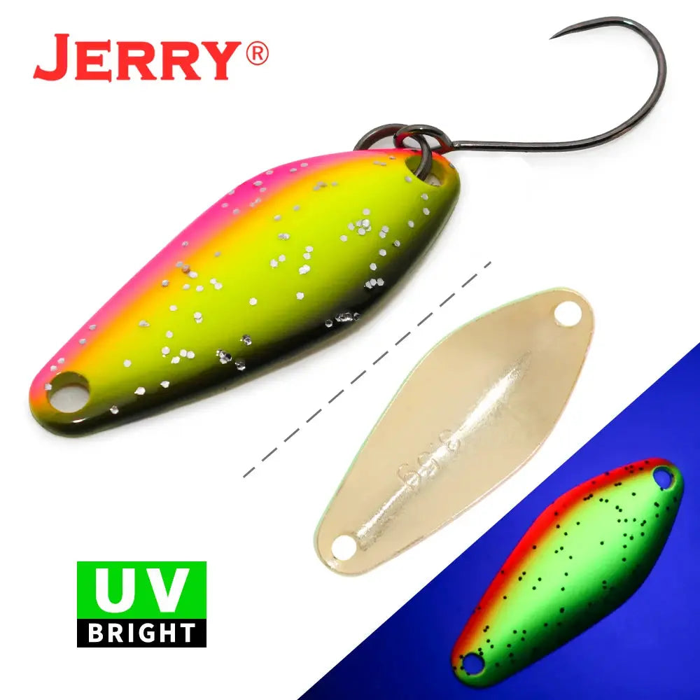 Jerry Draco Micro Spoon Trout Lures UL UV Colors Ultralight Fishing Tackle Freshwater Artificial Bait WardBoyzPROShop