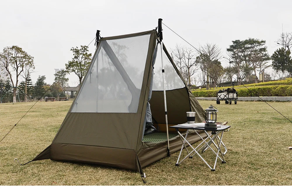 Airy Mesh Tent 1 Person Ultralight Tent Quick Setup Backpacking Shelter Breathable Mosquito Proof for Camping and Trekking WardBoyzPROShop