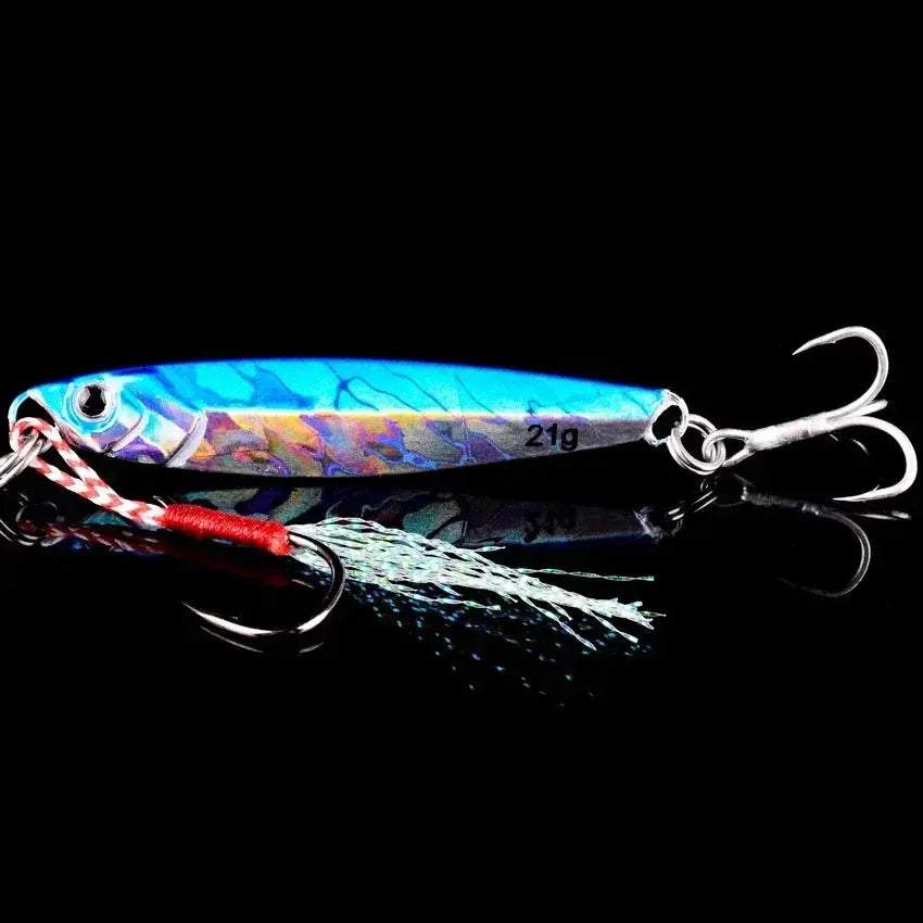 5pcs Metal Jig Fishing Lure Weights 10g-40g Trolling Hard Bait Bass Fishing Bait Tackle Trout Jigging Lure Jigs Saltwater Lures WardBoyzPROShop