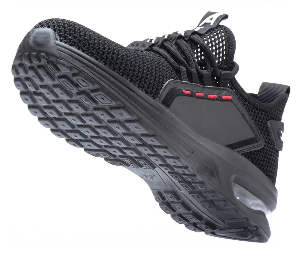 Men's Summer Mesh Safety Shoes Steel Toe Anti- Crush Breathable Lightweight Work Shoes Knitted Upper Kevlar Insertion Proof WardBoyzPROShop