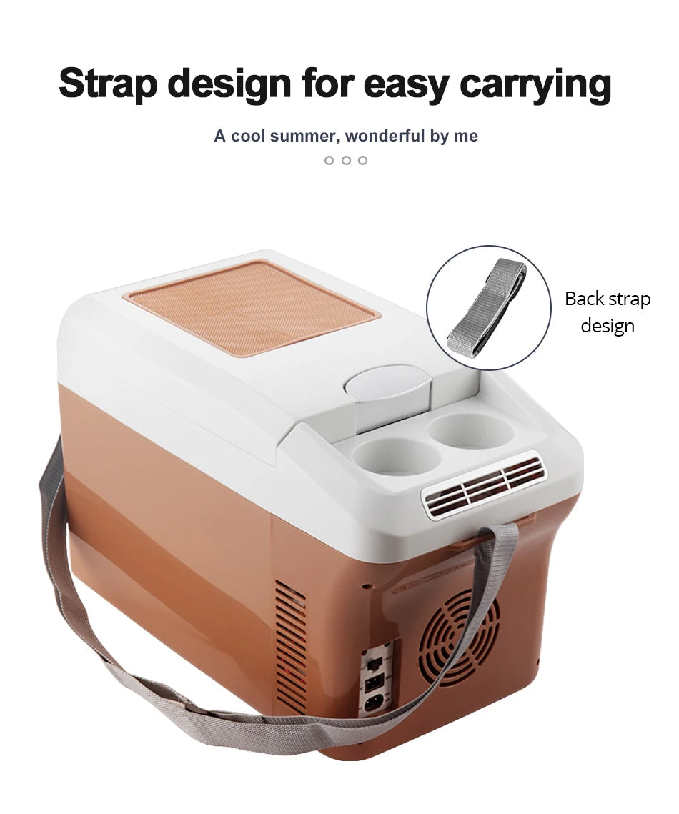Yannice Mini Fridge Home Car Appliance Refrigerator Portable 15L Large Capacity Digital Display Super Cooling Box For Camping WardBoyzPROShop