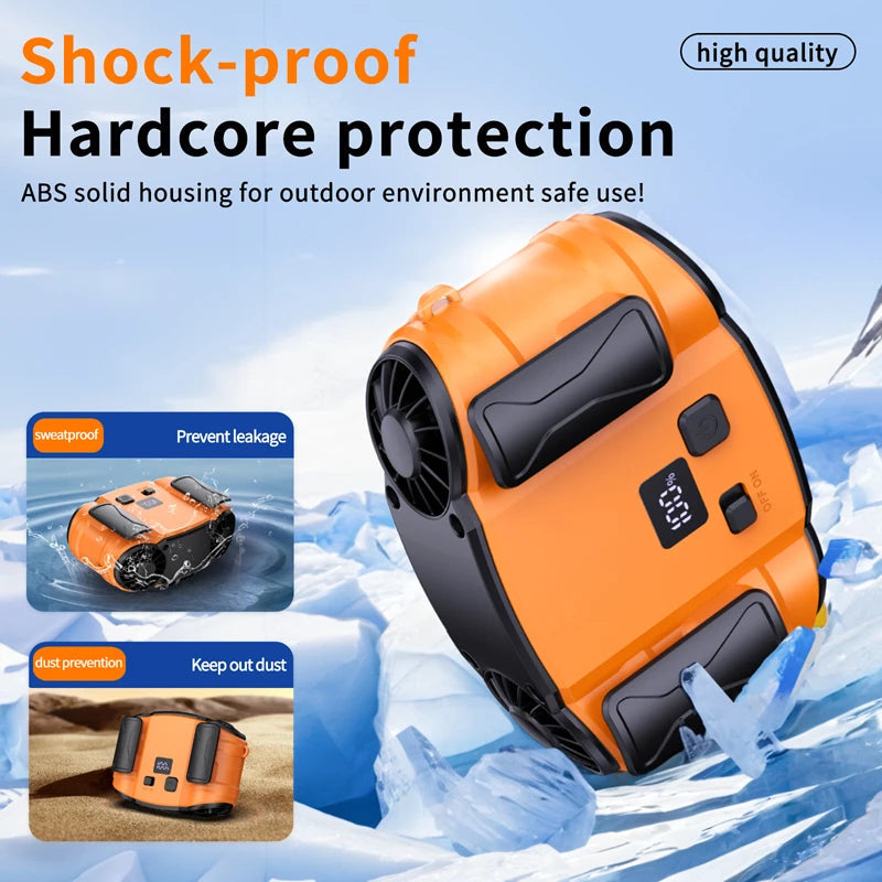 Portable Waist Fan Personal Fan Clip On Cooling Wearable Air Conditioner For Cool Body Blow Cold Device Rechargeable 2025 WardBoyzPROShop
