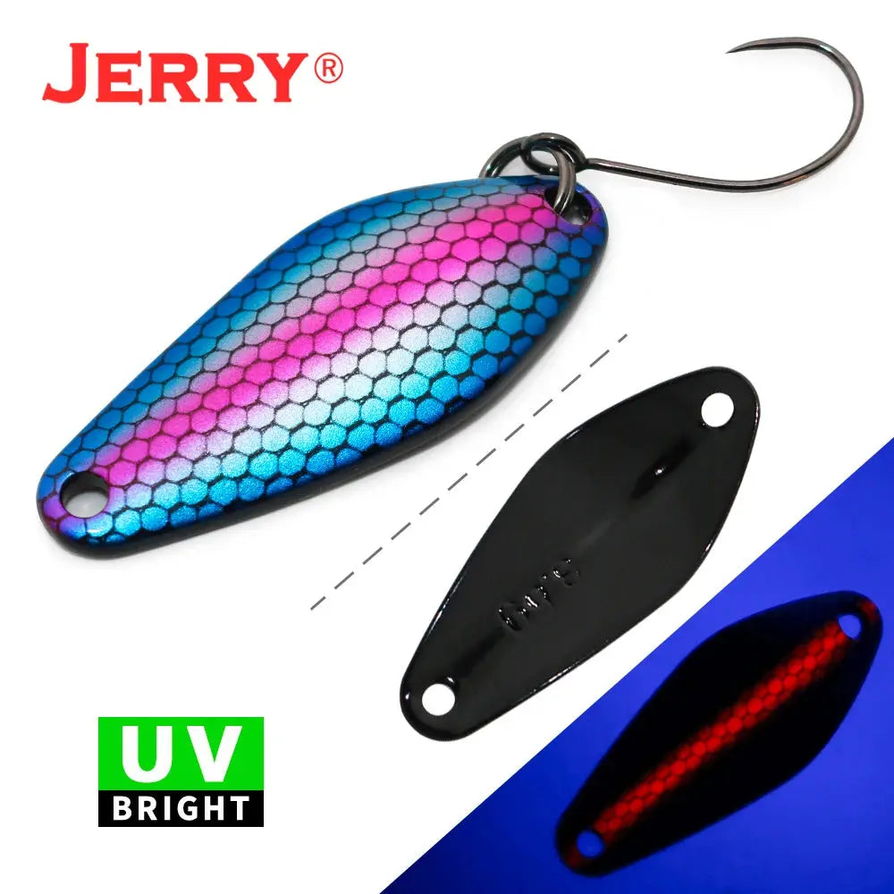 Jerry Draco Micro Spoon Trout Lures UL UV Colors Ultralight Fishing Tackle Freshwater Artificial Bait WardBoyzPROShop