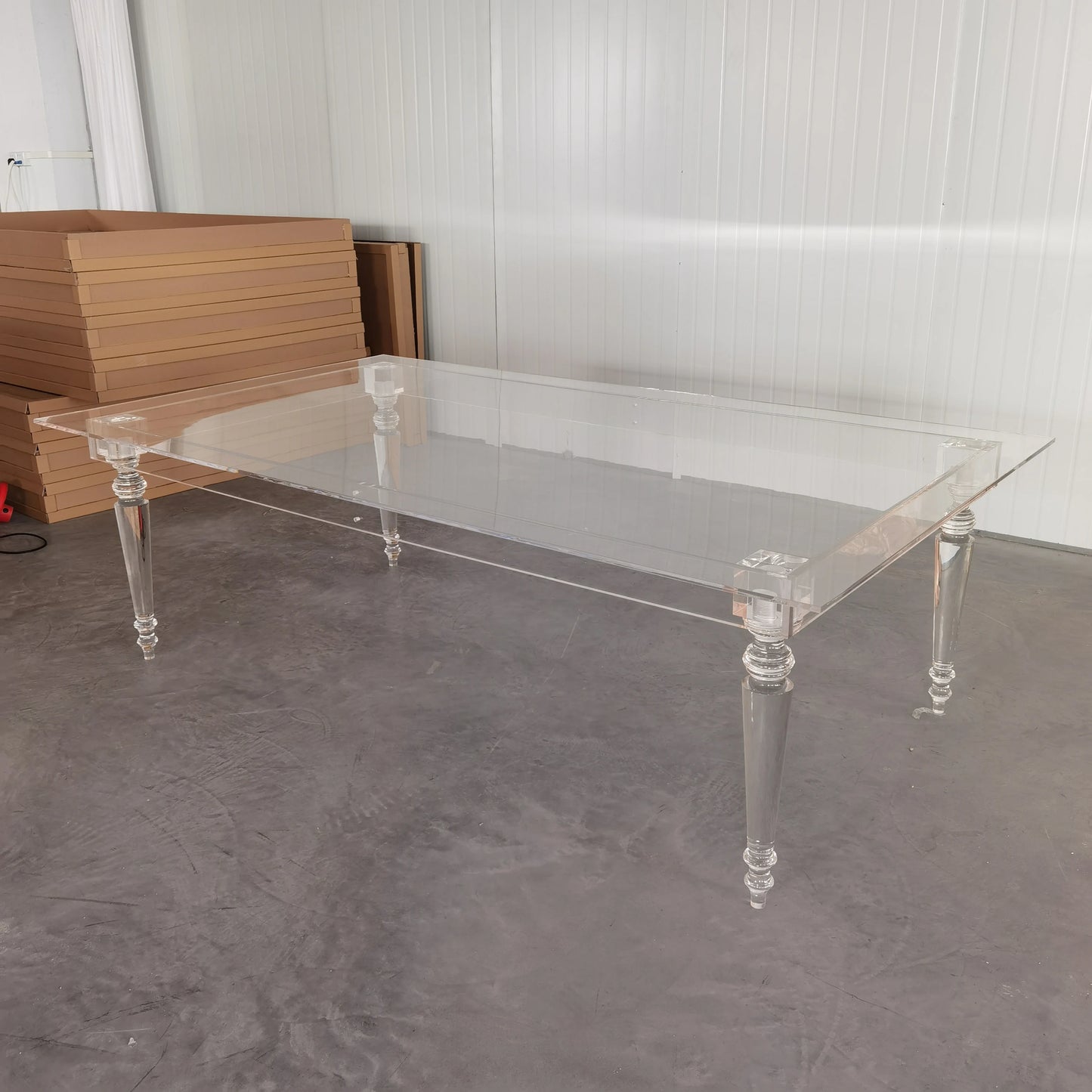 event party supplies metal wedding table with clear glass bridal and groom dining table