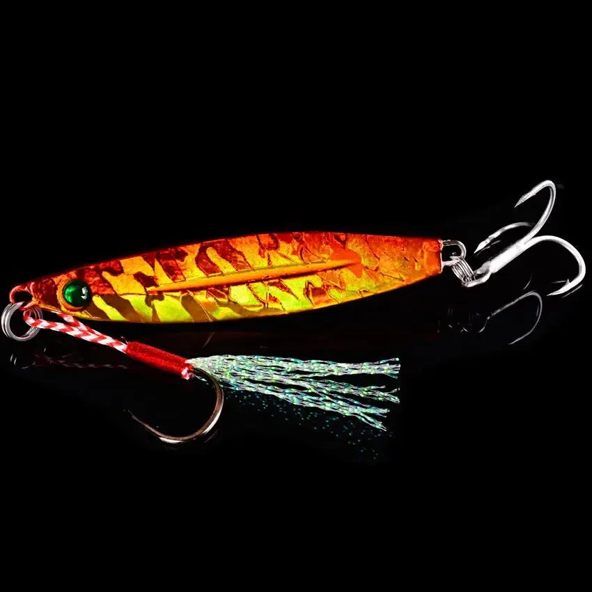 5pcs Metal Jig Fishing Lure Weights 10g-40g Trolling Hard Bait Bass Fishing Bait Tackle Trout Jigging Lure Jigs Saltwater Lures WardBoyzPROShop
