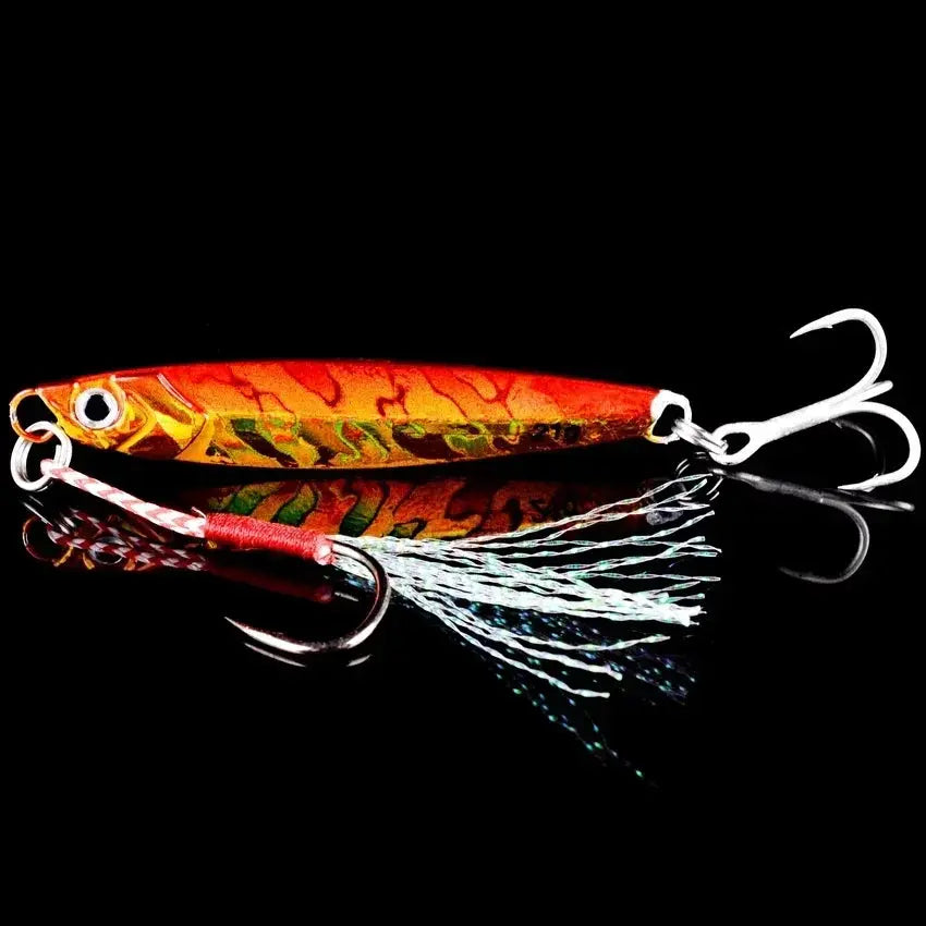 5pcs Metal Jig Fishing Lure Weights 10g-40g Trolling Hard Bait Bass Fishing Bait Tackle Trout Jigging Lure Jigs Saltwater Lures WardBoyzPROShop