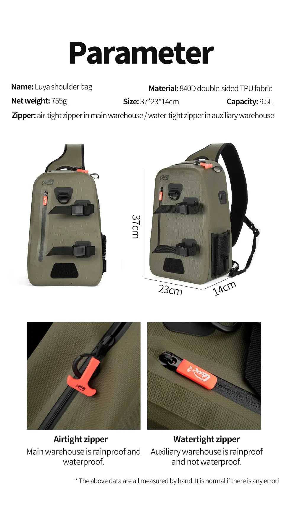 LINNHUE Fishing Shoulder Bag Fishing Tackle Waterproof Bag Outdoor Capacity Fishing Lures Line Box Storage Accessories WardBoyzPROShop