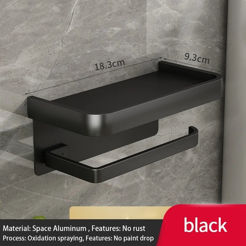 Bathroom Tissue Box, Bathroom Storage Rack, Toilet Paper, Toilet Paper, Toilet Paper Roll Paper, Mobile Phone, Wall Mounted, Non