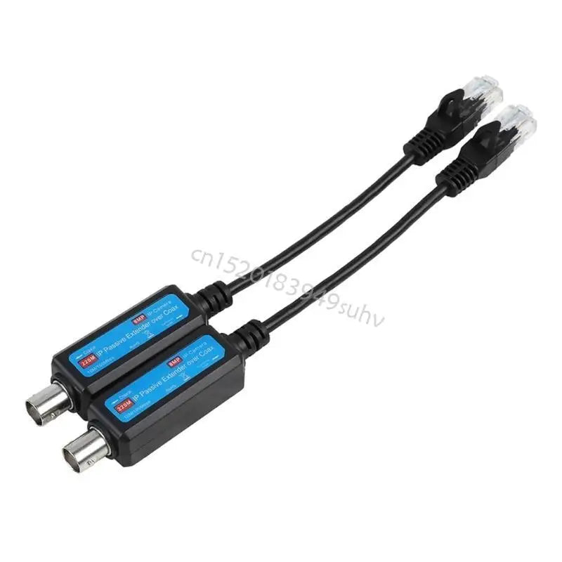 Ethernet Over Coax Adapter Passive IP Networking Coaxial Transmitter Receiver Q81E