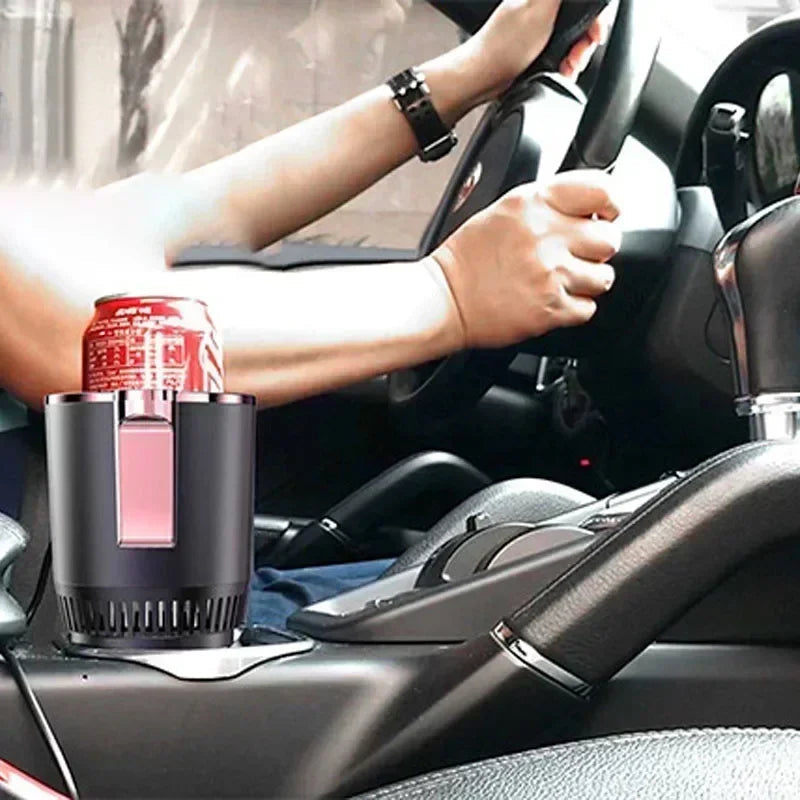 Auto Intelligent Hot and Cold Cup Holder 2-in-1 Smart Cooling Heating Cup Holder Mini Car Refrigerator Office Cool and Heat WardBoyzPROShop