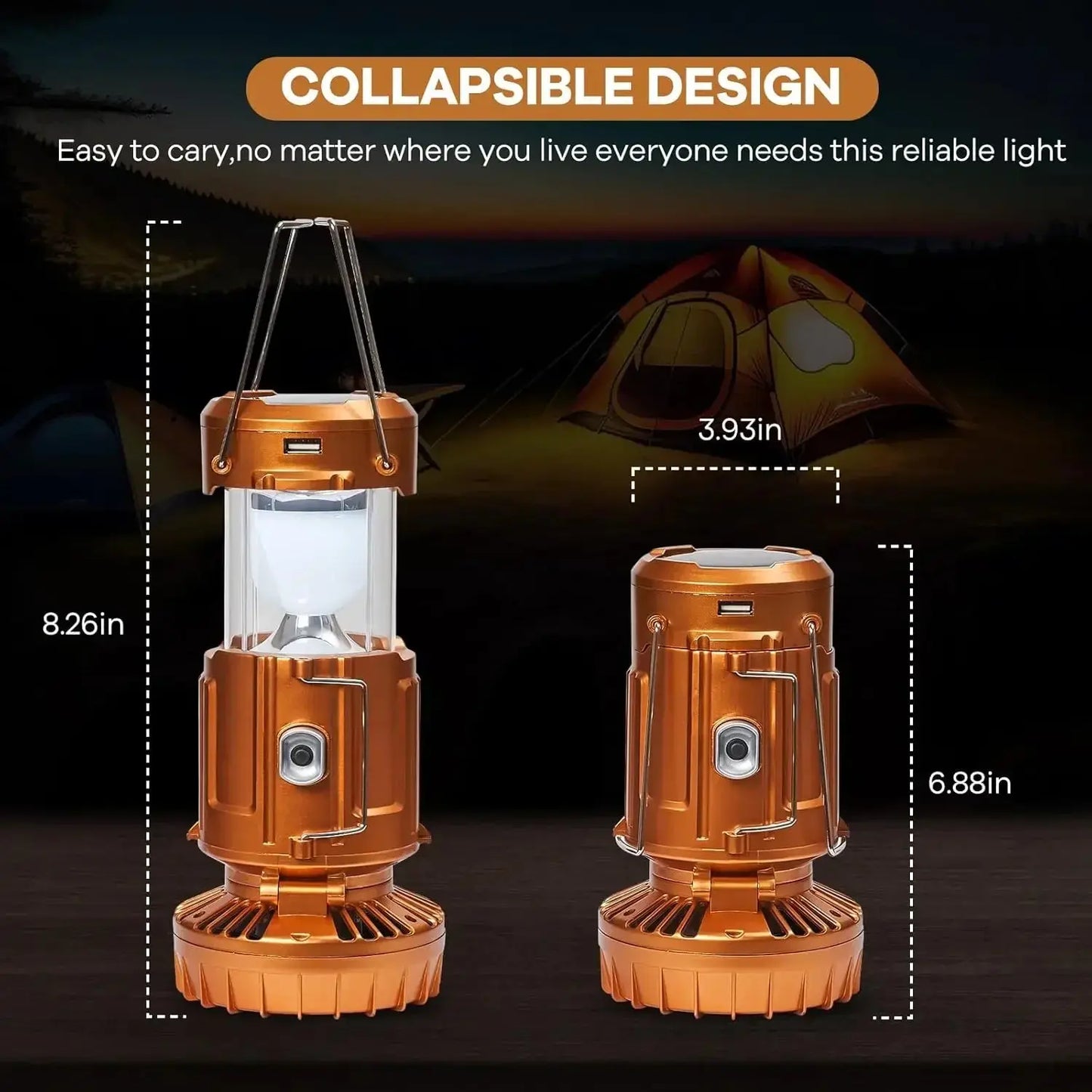 Solar Camping Lantern with Fan Rechargeable Camping Fans Charging Light for Hurricane Power Outage Tent Emergency Camping Gear WardBoyzPROShop