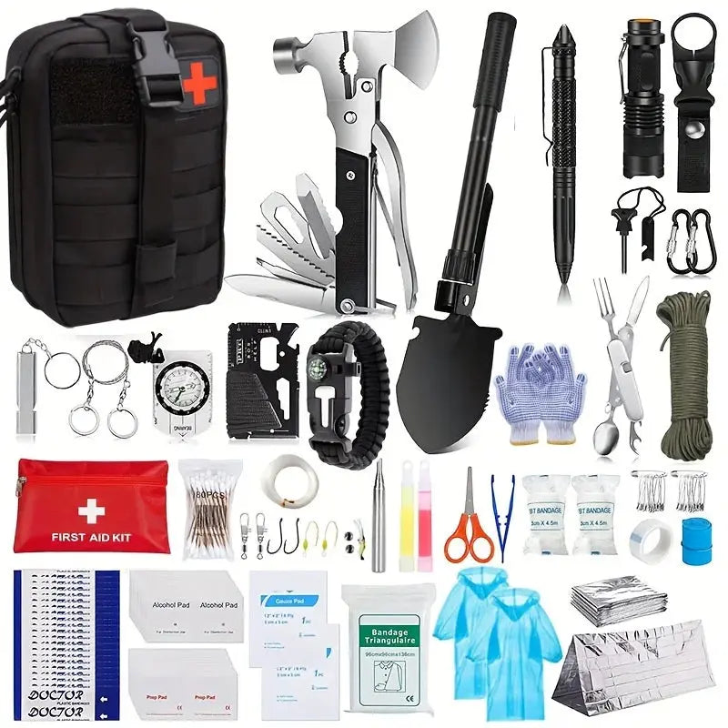 Multi functional survival tools, outdoor camping equipment, outdoor survival emergency supplies kit WardBoyzPROShop