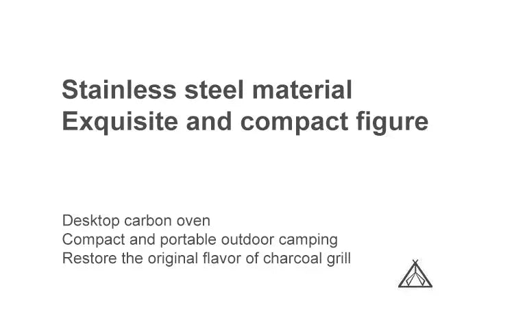 Barbecue Stove Stainless Steel Multi-purpose Barbecue Grill Round Portable Stove for Home Outdoor Camping Family Gathering WardBoyzPROShop