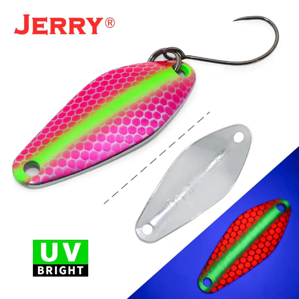 Jerry Draco Micro Spoon Trout Lures UL UV Colors Ultralight Fishing Tackle Freshwater Artificial Bait WardBoyzPROShop