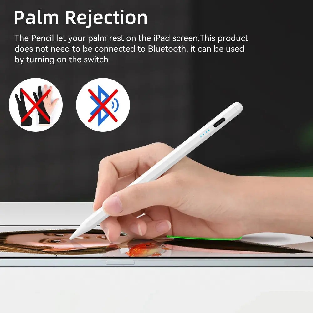 For Apple Pencil 2 1 Palm Rejection Power Display iPad Accessories iPad 2022 2021 2020 2019 2018 Pro 11 12.9 Air Mini Stylus Pen WardBoyzPROShop