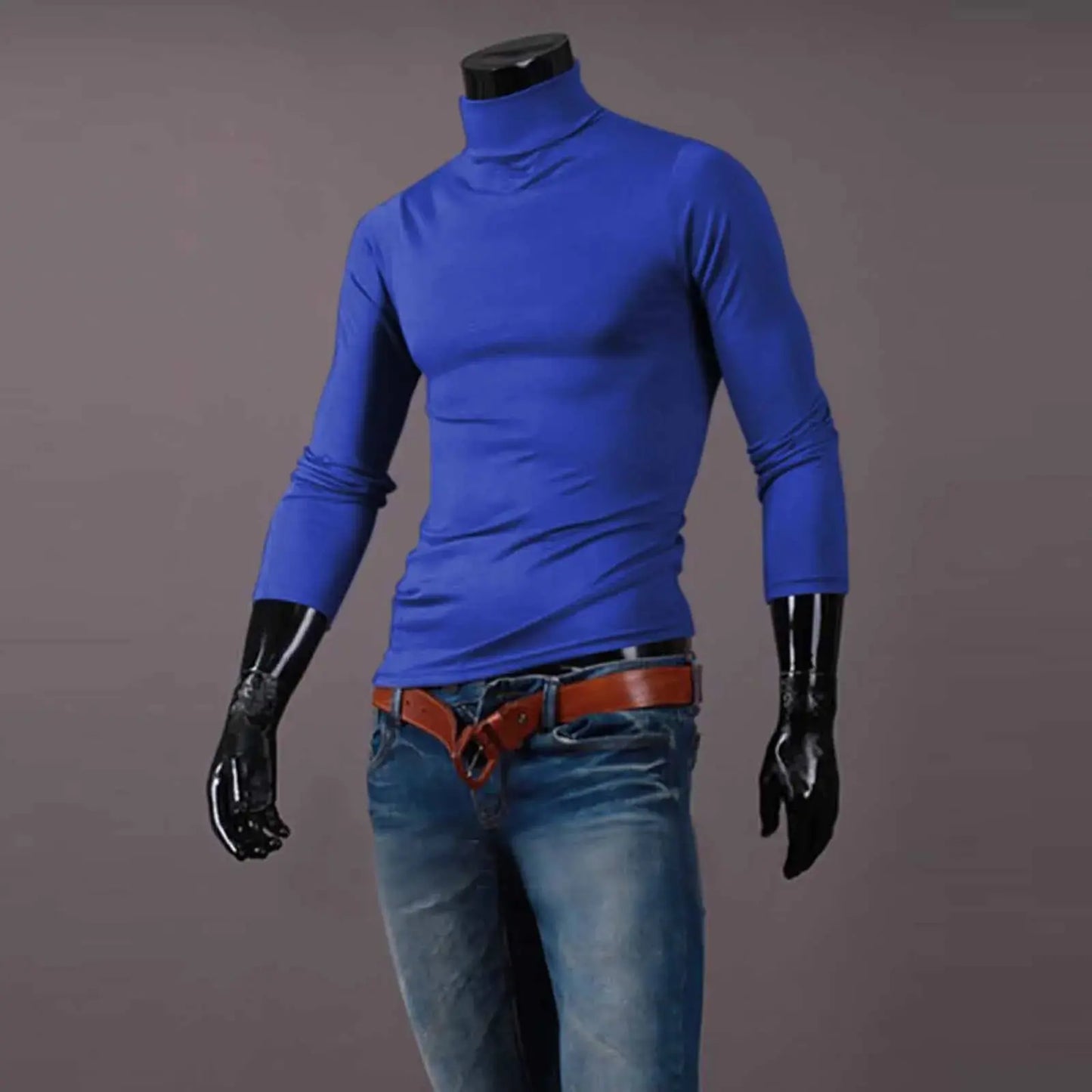 New Men's handsome half turtleneck bottom shirt, gentle and comfortable, suitable for autumn, winter, senior undershirt WardBoyzPROShop