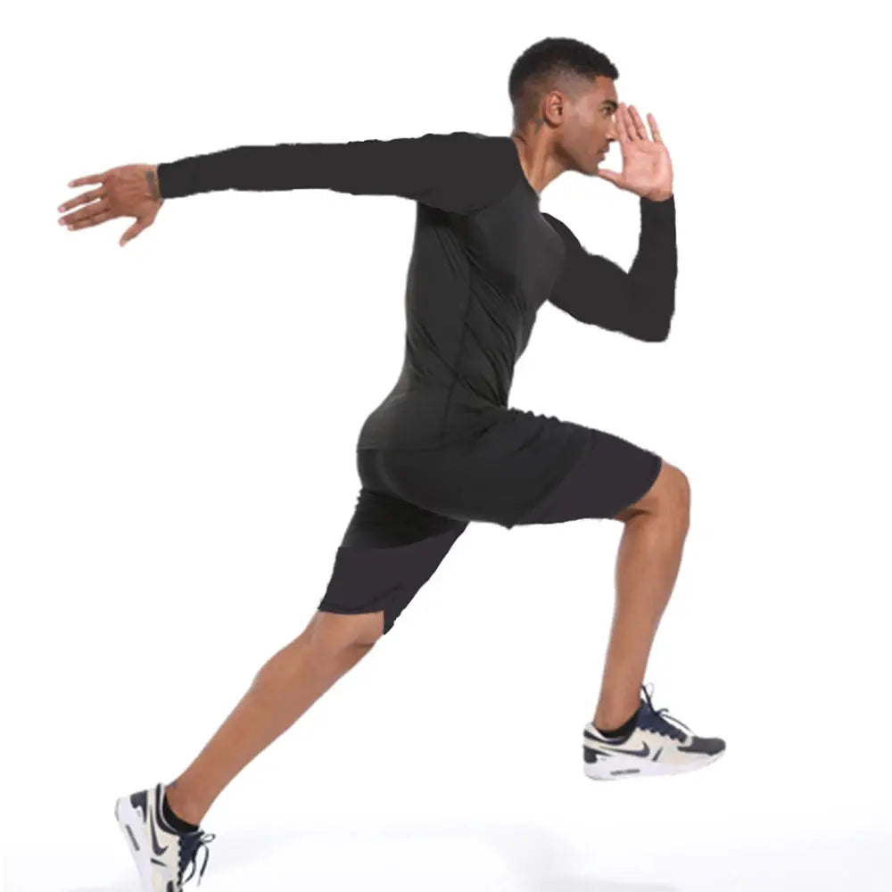 Men's Workout Compression Shirt Turtleneck Long Sleeve Rash Guard Gym Base Layer Athletic Undershirt Gear Sports Shirt WardBoyzPROShop