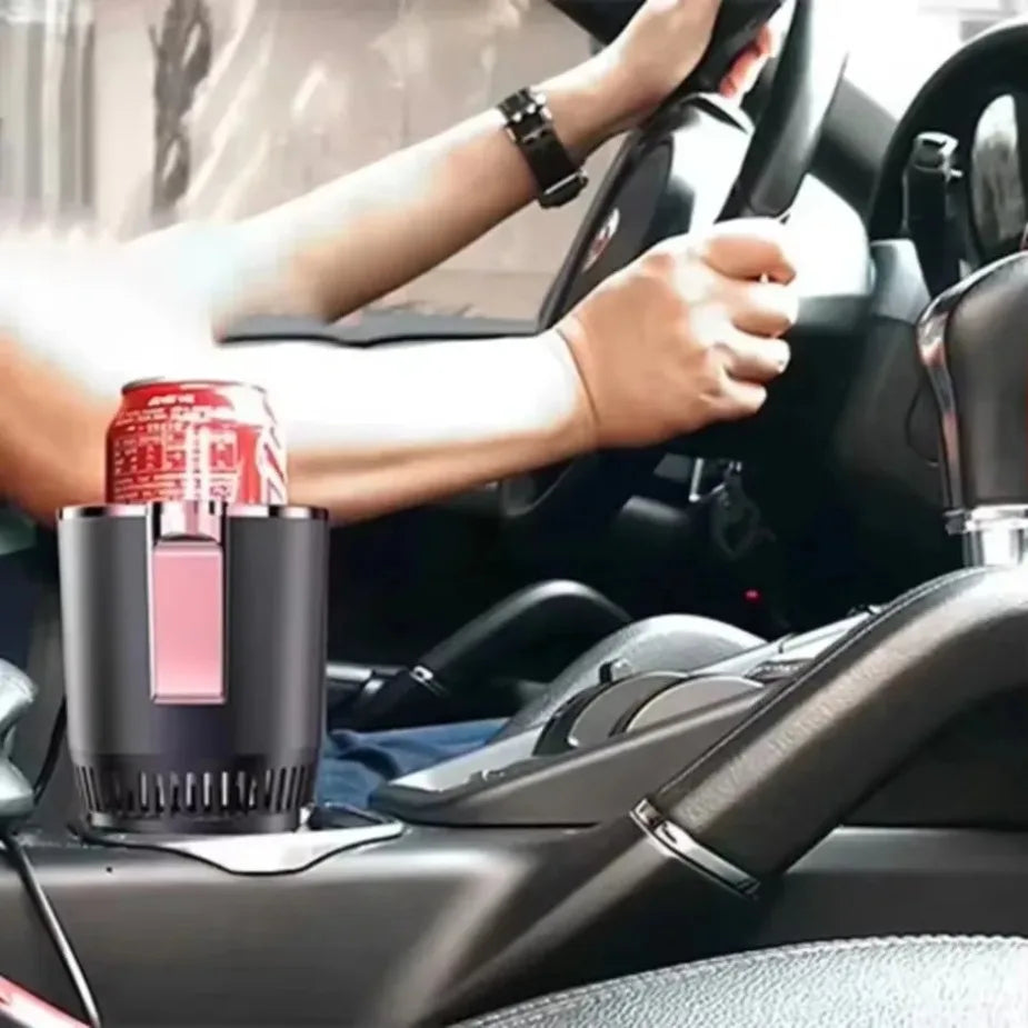 Auto Intelligent Hot and Cold Cup Holder 2-in-1 Smart Cooling Heating Cup Holder Mini Car Refrigerator Office Cool and Heat WardBoyzPROShop