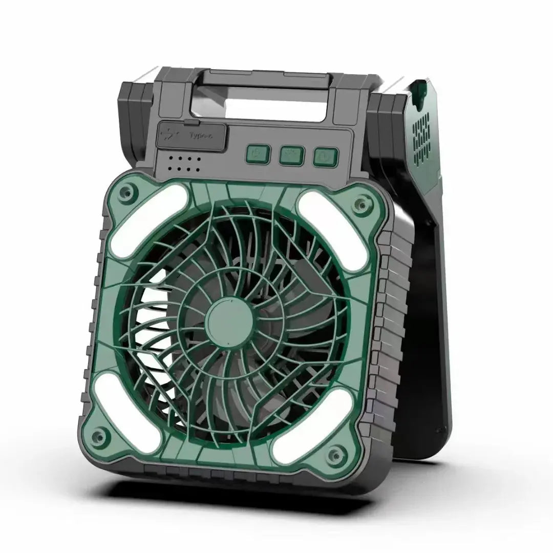 Portable Solar Fans 7800mAh LED Lantern Rechargeable Solar Powered Camping Fan 4 Speeds Powerful Wind 90° Folding Ventilador WardBoyzPROShop