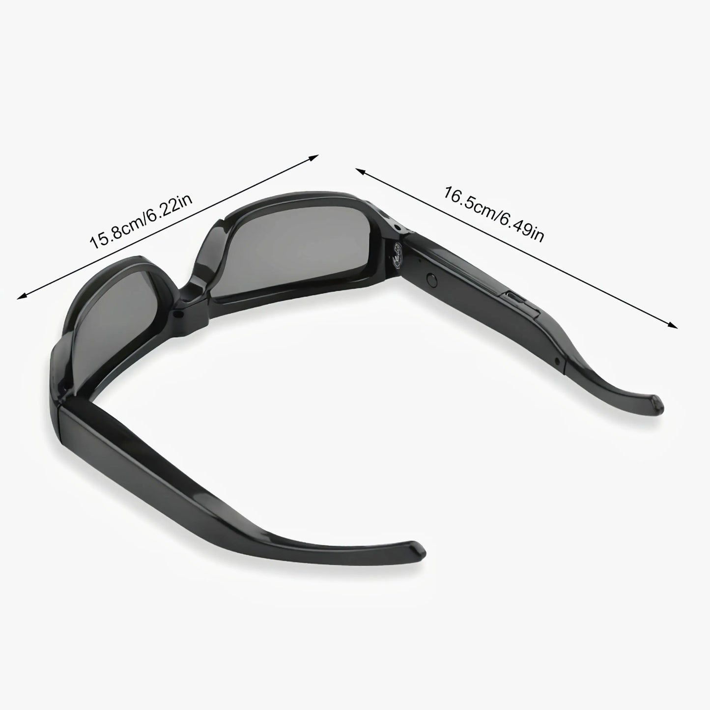 Smart Wearable Video Glasses for Outdoor Sports & Meetings - 1080P HD, 90-Min Battery Life, 75° Wide Angle, Includes 64GB Memory Card, for Spring WardBoyzPROShop