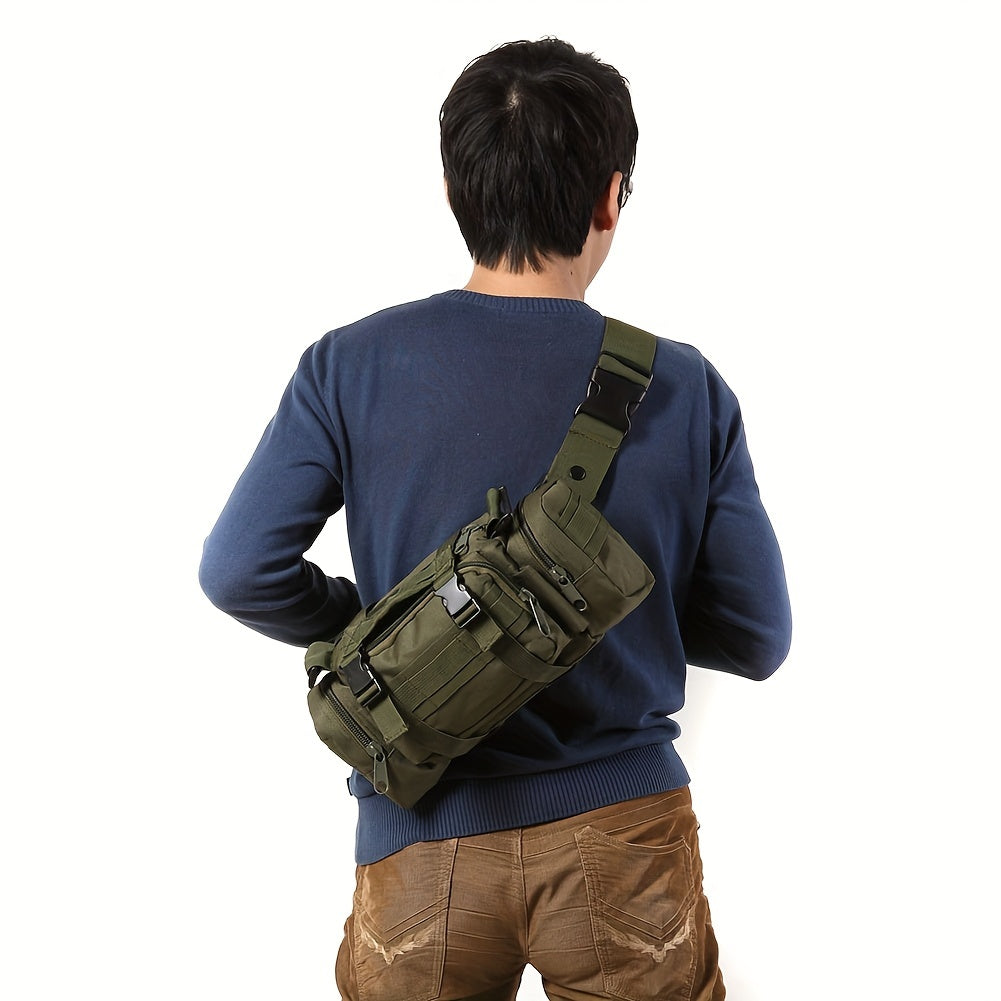 Army Green Tactical Waist Bag | Molle-Compatible, Hydrophobic, Multi-Pocket Design for Camping & Outdoor Adventures WardBoyzPROShop