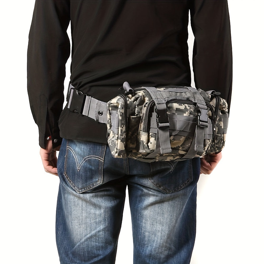 Army Green Tactical Waist Bag | Molle-Compatible, Hydrophobic, Multi-Pocket Design for Camping & Outdoor Adventures WardBoyzPROShop