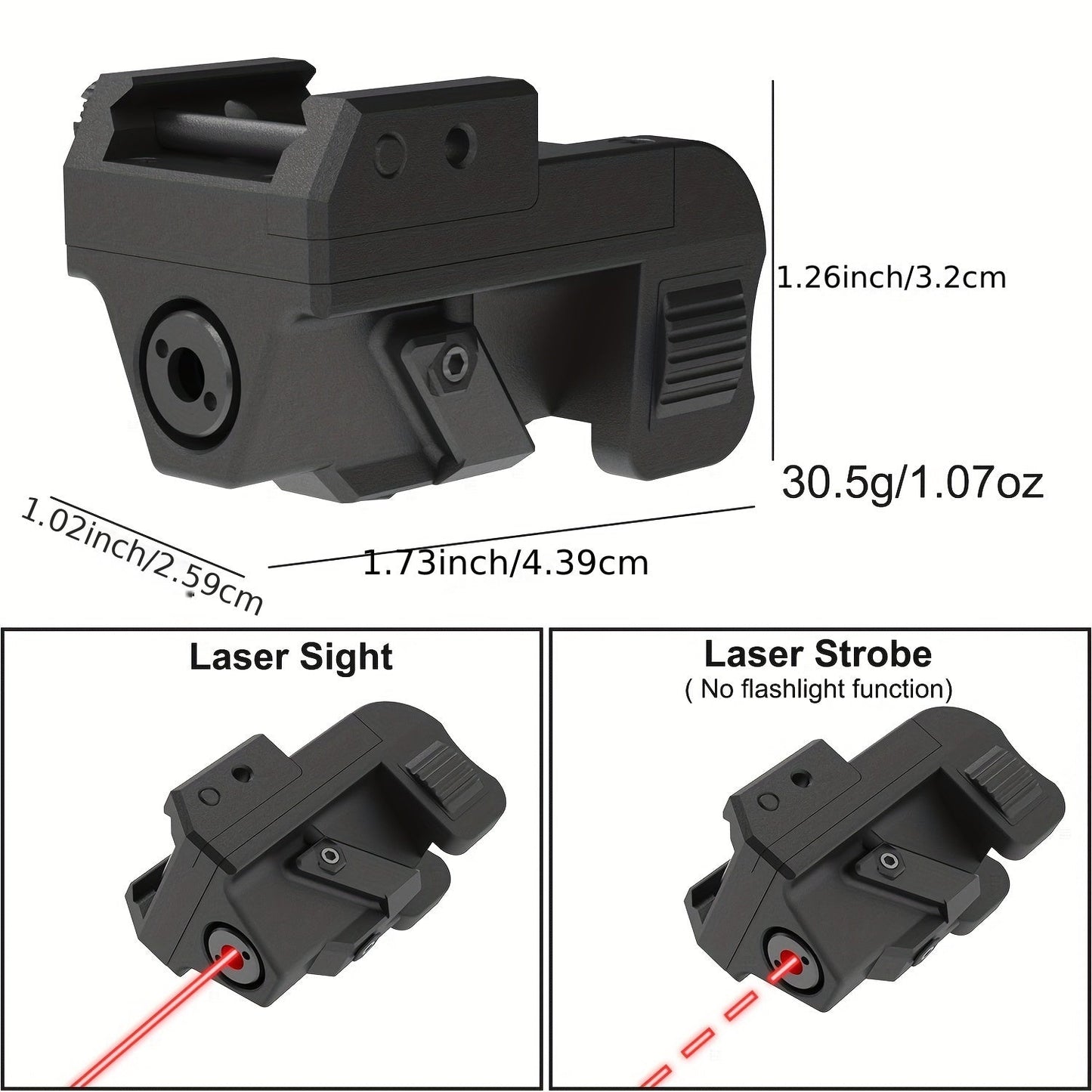 Red Dot Laser Beam For Picatinny Weaver Rail Mount, USB Rechargeable G2C Laser With Strobe Mode For Pistols, Rifles, Compact And Lightweight, Laser Class III A, 5mW WardBoyzPROShop