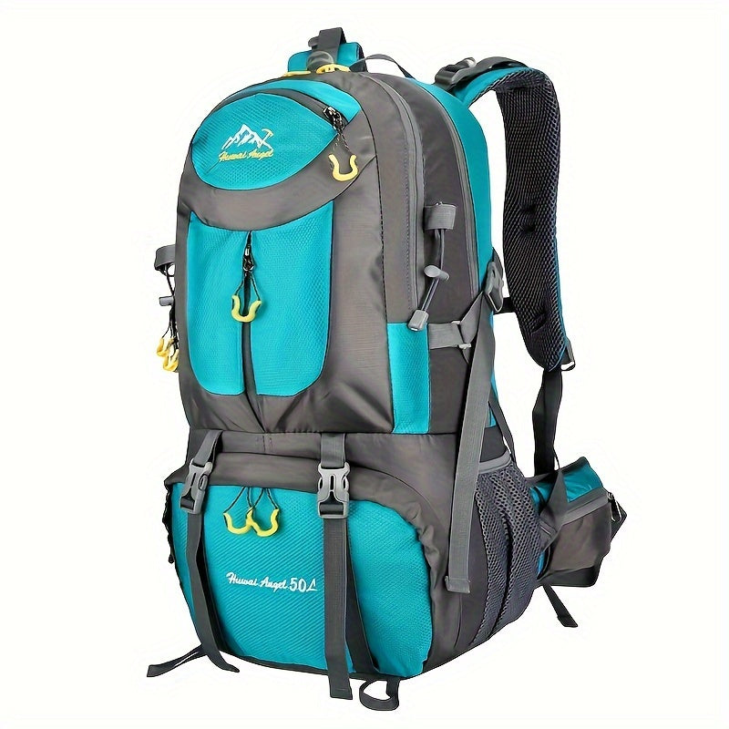 1pc 13.21gal Large Capacity Mountaineering Bag, Waterproof Hiking Backpack For Men Women, Suitable For Outdoor Travel Climbing Camping - WardBoyzPROShop
