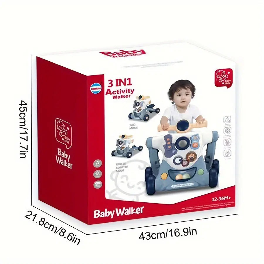 3-in-1 Sit-to-Stand Learning Walker Toy, Educational Walker Toy With Activity Center WardBoyzPROShop