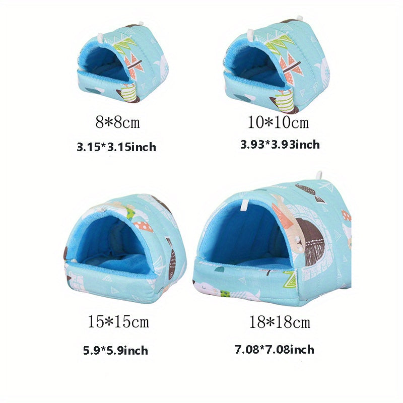 Guinea Bed Cave Cozy Hamster House Hideout Hide House Small Animal Dwarf Rabbits Hedgehog Bearded Dragon Winter Nest Squirrel Hamster Cage Accessories WardBoyzPROShop